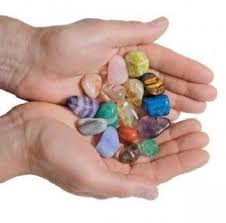 Person receiving kine therapy with crystals